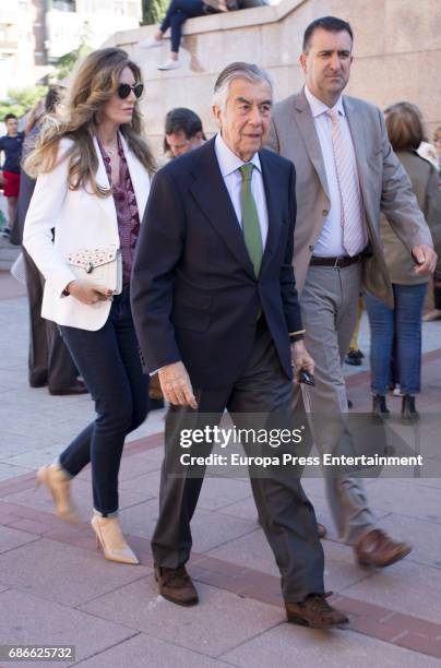 Alberto Alcocer and Margarita Hernandez attend Press Bullfight at Las Ventas Bullring on May 19, 2017 in Madrid, Spain.