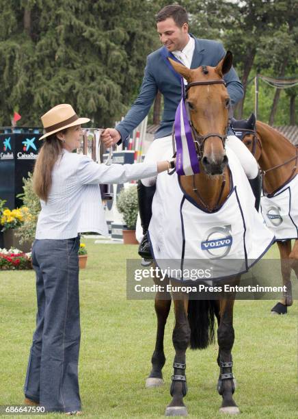 Princess Elena attends the Global Champions Tour tournament on May 21, 2017 in Madrid, Spain.