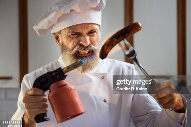 meesterkok - funny rooster stockfoto's en -beelden