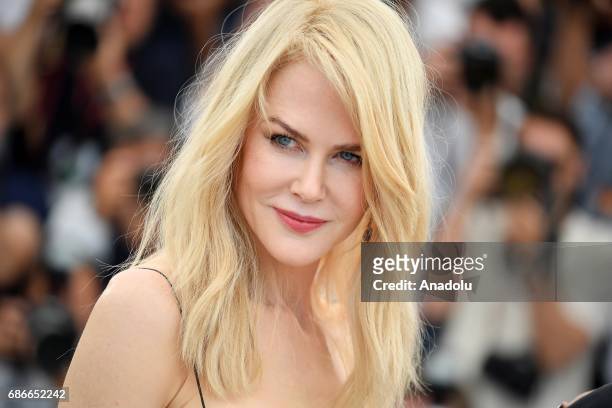 Australian actress Nicole Kidman poses during a photocall for the film 'Mise a Mort du cerf sacre' in competition at the 70th annual Cannes Film...