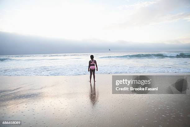 girl on beach - brooke fasani stock pictures, royalty-free photos & images