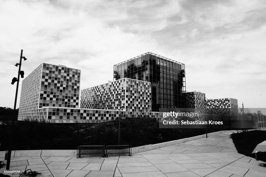 ICC Building in Black and White, the Hague, the Netherlands