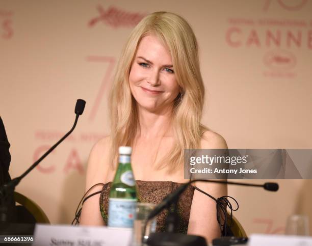 Actress Nicole Kidman attends the "The Killing Of A Sacred Deer" press conference during the 70th annual Cannes Film Festival on May 22, 2017 in...