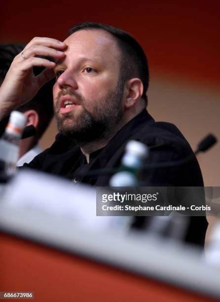 Director Yorgos Lanthimos attends "The Killing Of A Sacred Deer" press conference during the 70th annual Cannes Film Festival at Palais des Festivals...