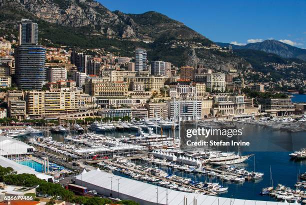 View overlooking the Old Port in Monaco, as seen from the Prince's Palace.