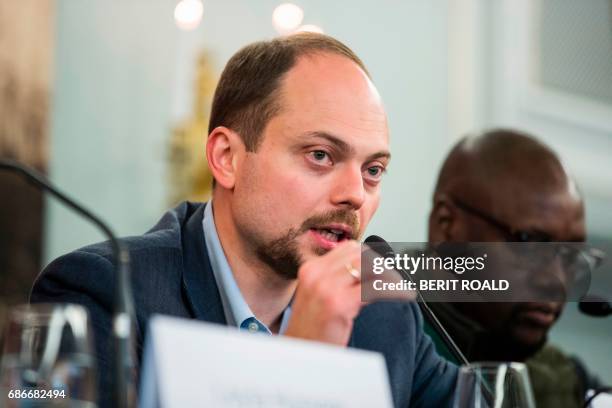 Russian dissident Vladmir Kara Murza, Zimbabwe pastor Evan Mawarire and daughter of imprisoned mayor of Caracas Antonio Ledezma, Antonietta Ledezma,...