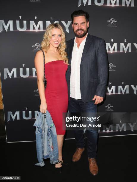 Kirby Burgess and Ben Mingay arrive ahead of The Mummy Australian Premiere at State Theatre on May 22, 2017 in Sydney, Australia.