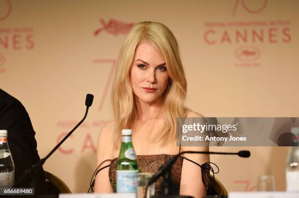 Nicole Kidman attends "The Killing Of A Sacred Deer" press conference during the 70th annual Cannes Film Festival at Palais des Festivals on May 22,...