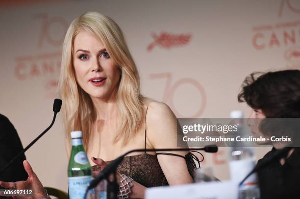 Nicole Kidman attends "The Killing Of A Sacred Deer" press conference during the 70th annual Cannes Film Festival at Palais des Festivals on May 22,...