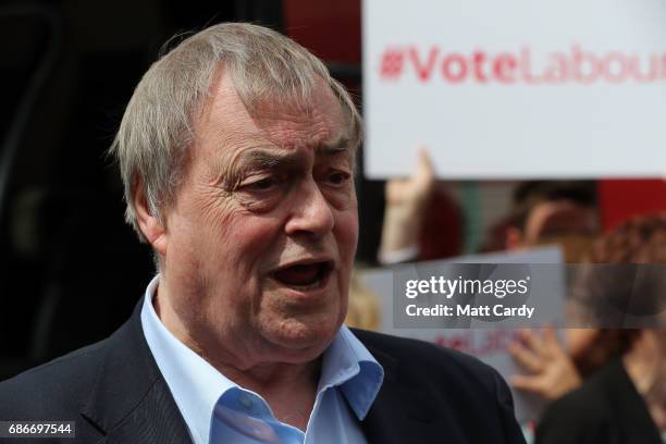 Former Deputy Prime Minister Lord Prescott attends a campaign rally with Labour leader Jeremy Corbyn, on May 22, 2017 in Hull, England. Britain goes...