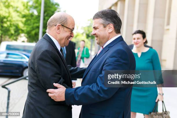 German Foreign Minister and Vice Chancellor Sigmar Gabriel and French Foreign Minister Jean-Yves Le Drian meet for first time in Germany's Foreign...