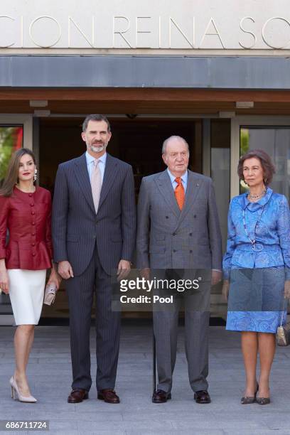 Queen Letizia of Spain, King Felipe VI of Spain, King Juan Carlos and Queen Sofia attend the 40th anniversary of Reina Sofia Alzheimer Foundation on...