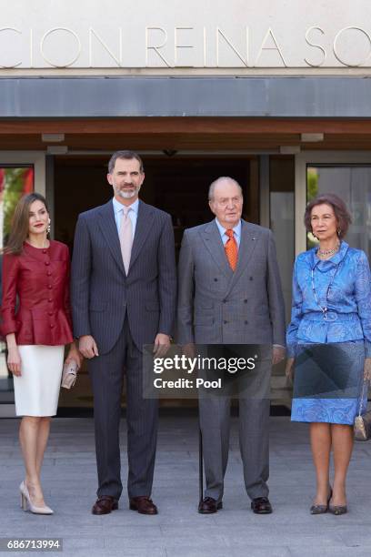 Queen Letizia of Spain, King Felipe VI of Spain, King Juan Carlos and Queen Sofia attend the 40th anniversary of Reina Sofia Alzheimer Foundation on...