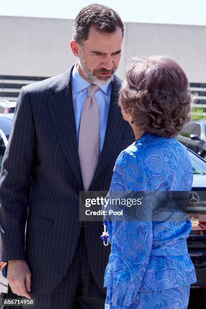 King Felipe VI of Spain and Queen Sofia attend the 40th anniversary of Reina Sofia Alzheimer Foundation on May 22, 2017 in Madrid, Spain.