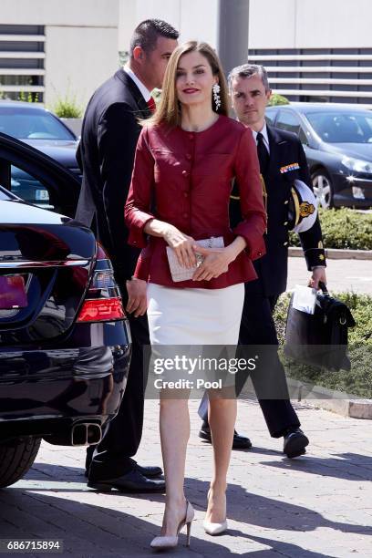 Queen Letizia of Spain attends the 40th anniversary of Reina Sofia Alzheimer Foundation on May 22, 2017 in Madrid, Spain.