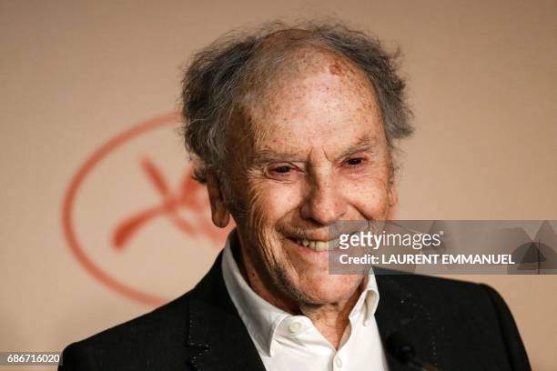 French actor Jean-Louis Trintignant attends on May 22, 2017 a press conference for the film 'Happy End' at the 70th edition of the Cannes Film...