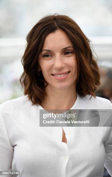 Actress Aure Atika attends the "Waiting For Swallows " photocall during the 70th annual Cannes Film Festival at Palais des Festivals on May 22, 2017...