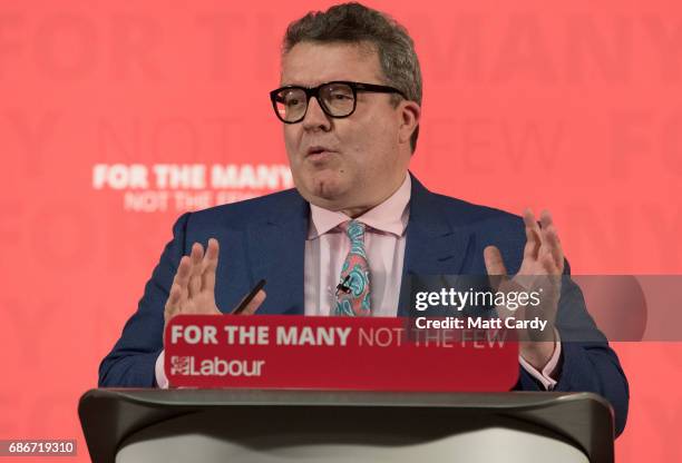 Labour deputy leader Tom Watson speaks at the launch Labour's Cultural Manifesto at Fruit on May 22, 2017 in Hull, England. Britain goes to the polls...