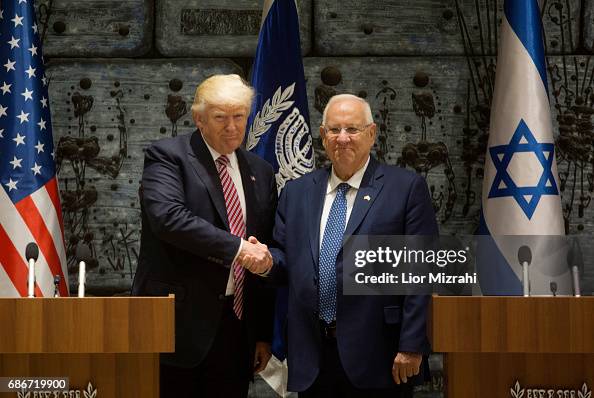 US President Donald Trump Meets Israeli President Reuven Rivlin US President Donald Trump Meets Israeli President Reuven Rivlin
