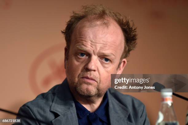 Actor Toby Jones attends the "Happy End" press conference during the 70th annual Cannes Film Festival on May 22, 2017 in Cannes, France.