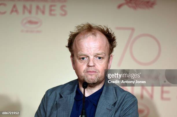 Actor Toby Jones attends the "Happy End" press conference during the 70th annual Cannes Film Festival on May 22, 2017 in Cannes, France.