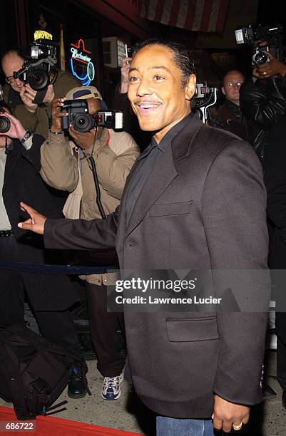 Actor Giancarlo Esposito arrives at the premiere of the film "Pi~nero" December 10, 2001 in New York. The film documents the turbulent and creative...