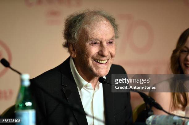 Jean-Louis Trintignant attends the "Happy End" press conference during the 70th annual Cannes Film Festival on May 22, 2017 in Cannes, France.