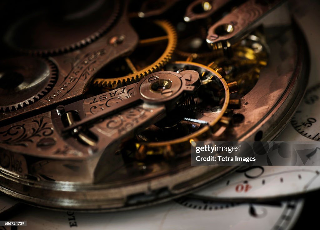 Detail of clockwork