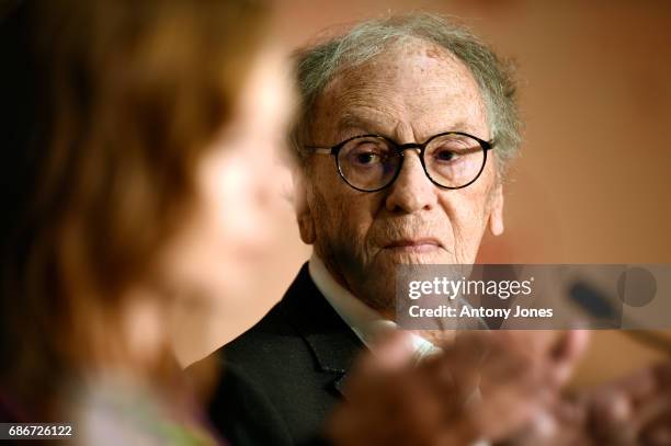 Jean-Louis Trintignant attends the "Happy End" press conference during the 70th annual Cannes Film Festival on May 22, 2017 in Cannes, France.