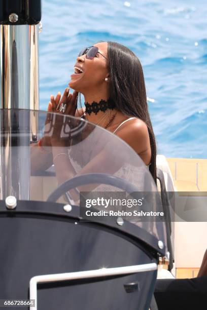 Naomi Campbell is spotted during the 70th annual Cannes Film Festival at on May 22, 2017 in Cannes, France.