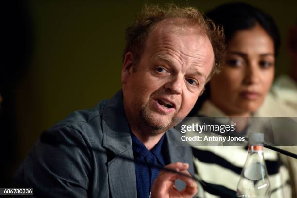 Actor Toby Jones attends the "Happy End" press conference during the 70th annual Cannes Film Festival on May 22, 2017 in Cannes, France.