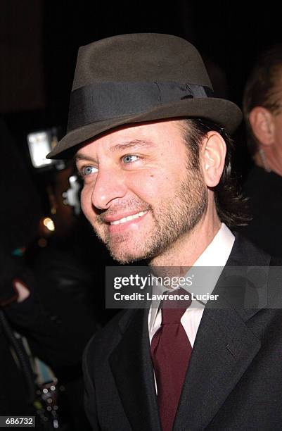 Producer Fisher Stevens arrives at the premiere of the film "Pi~nero" December 10, 2001 in New York. The film documents the turbulent and creative...