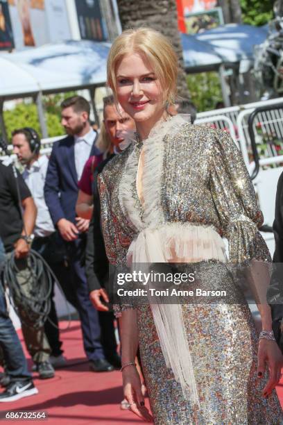 Nicole Kidman attends the "How To Talk To Girls At Parties" screening during the 70th annual Cannes Film Festival at Palais des Festivals on May 21,...