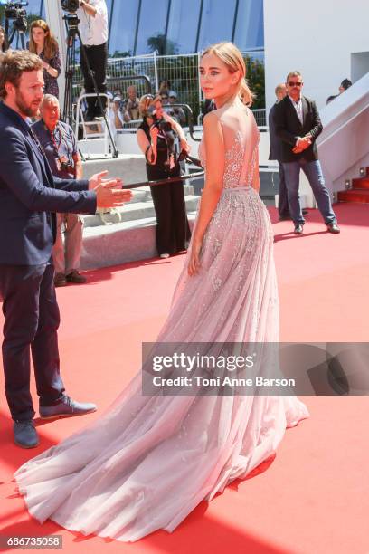 Kimberley Garner attends the "How To Talk To Girls At Parties" screening during the 70th annual Cannes Film Festival at Palais des Festivals on May...