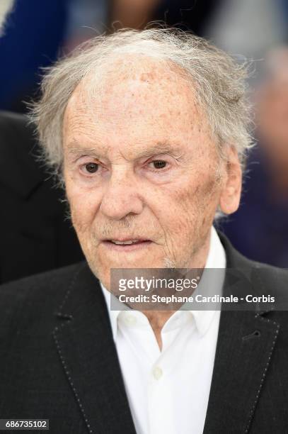 Jean-Louis Trintignant attends the "Happy End" photocall during the 70th annual Cannes Film Festival at Palais des Festivals on May 22, 2017 in...