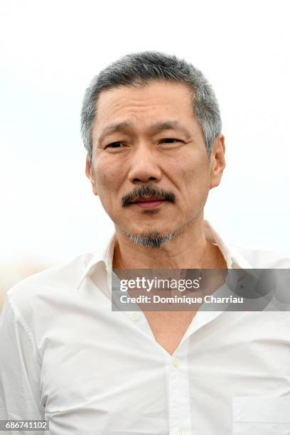 Hong SangSoo attends the "The Day After " photocall during the 70th annual Cannes Film Festival at Palais des Festivals on May 22, 2017 in Cannes,...