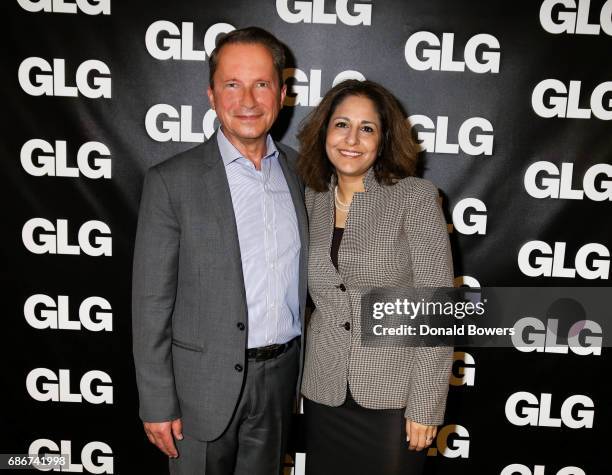 Richard Socarides, Head of Public Affairs at GLG, and Neera Tanden, President and CEO of the Center for American Progress, attend GLG Hosts CAP's...