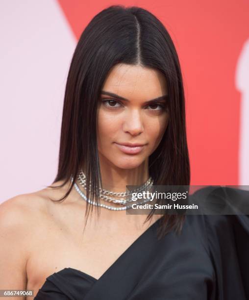 Kendall Jenner attends the Fashion for Relief event during the 70th annual Cannes Film Festival at Aeroport Cannes Mandelieu on May 21, 2017 in...