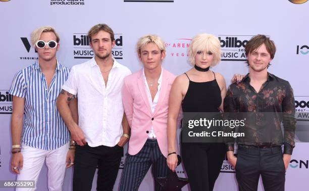 Music group R5 attends the 2017 Billboard Music Awards at T-Mobile Arena on May 21, 2017 in Las Vegas, Nevada.