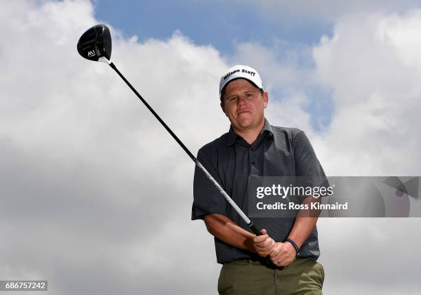 Stiggy Hodgson of England poses for a portrait during the first round of Andalucia Costa del Sol Match Play at La Cala Resort on May 18, 2017 in La...