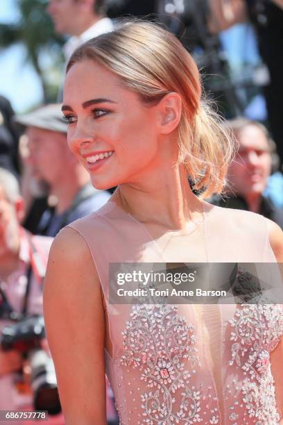 Kimberley Garner attends the "How To Talk To Girls At Parties" screening during the 70th annual Cannes Film Festival at Palais des Festivals on May...