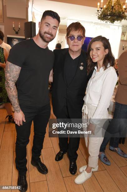 Kyle Krieger, Sir Elton John and Ingrid Nilson attend the World Premiere screening of 'The Cut', Sir Elton John and Bernie Taupin's classics "Rocket...