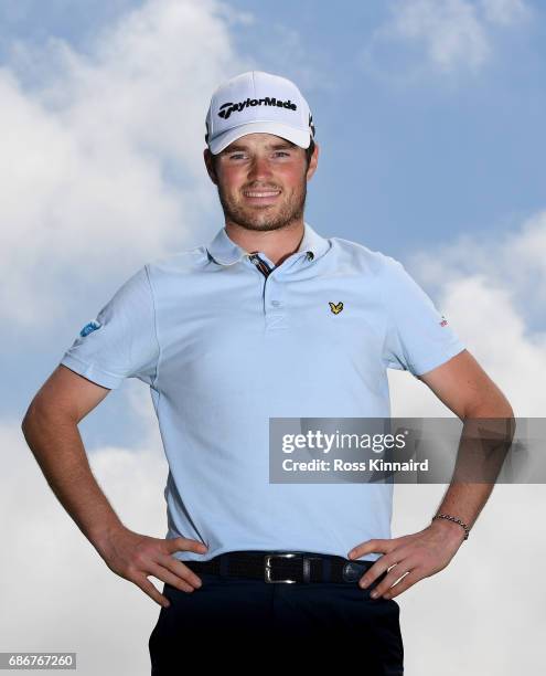 Cormac Sharvin of Northern Ireland poses for a portrait during the first round of Andalucia Costa del Sol Match Play at La Cala Resort on May 18,...