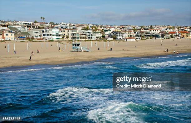 manhattan beach - manhattan beach stock-fotos und bilder