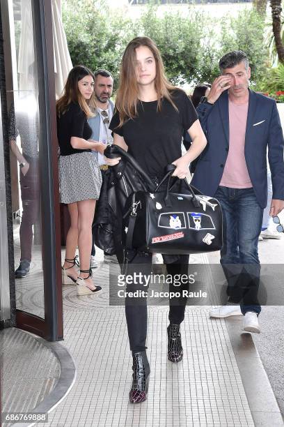 Barbara Palvin is spotted at Hotel Martinez during the 70th annual Cannes Film Festival at on May 22, 2017 in Cannes, France.