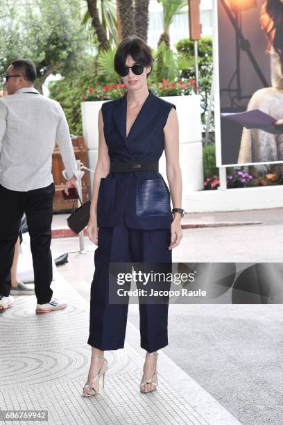 Paz Vega is spotted at Hotel Martinez during the 70th annual Cannes Film Festival at on May 22, 2017 in Cannes, France.