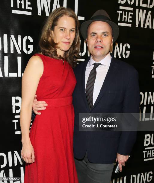 Playwright J.T. Rogers attends the opening night of "Building The Wall" at New World Stages on May 21, 2017 in New York City.