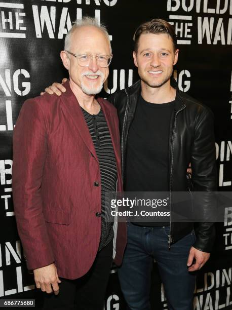 Playwright Robert Schenkkan and actor Ben Mackenzie attend the opening night of "Building The Wall" at New World Stages on May 21, 2017 in New York...