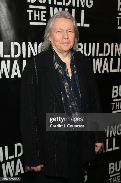 Playwright Christopher Hampton attends the opening night of "Building The Wall" at New World Stages on May 21, 2017 in New York City.