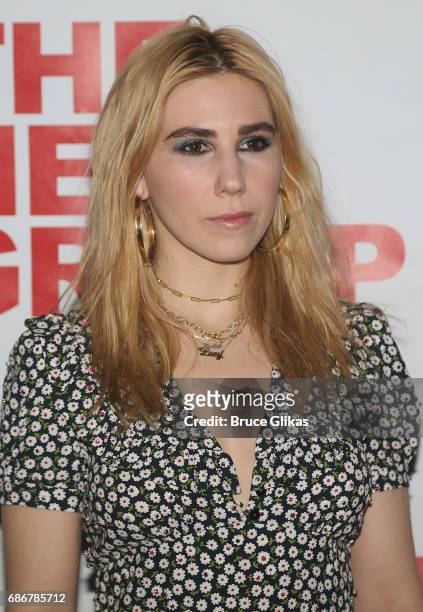 Zosia Mamet poses at the opening night party for The New Group Theater Company's new play "Whirligig" at Social Drink and Food Club Terrace at Yotel...